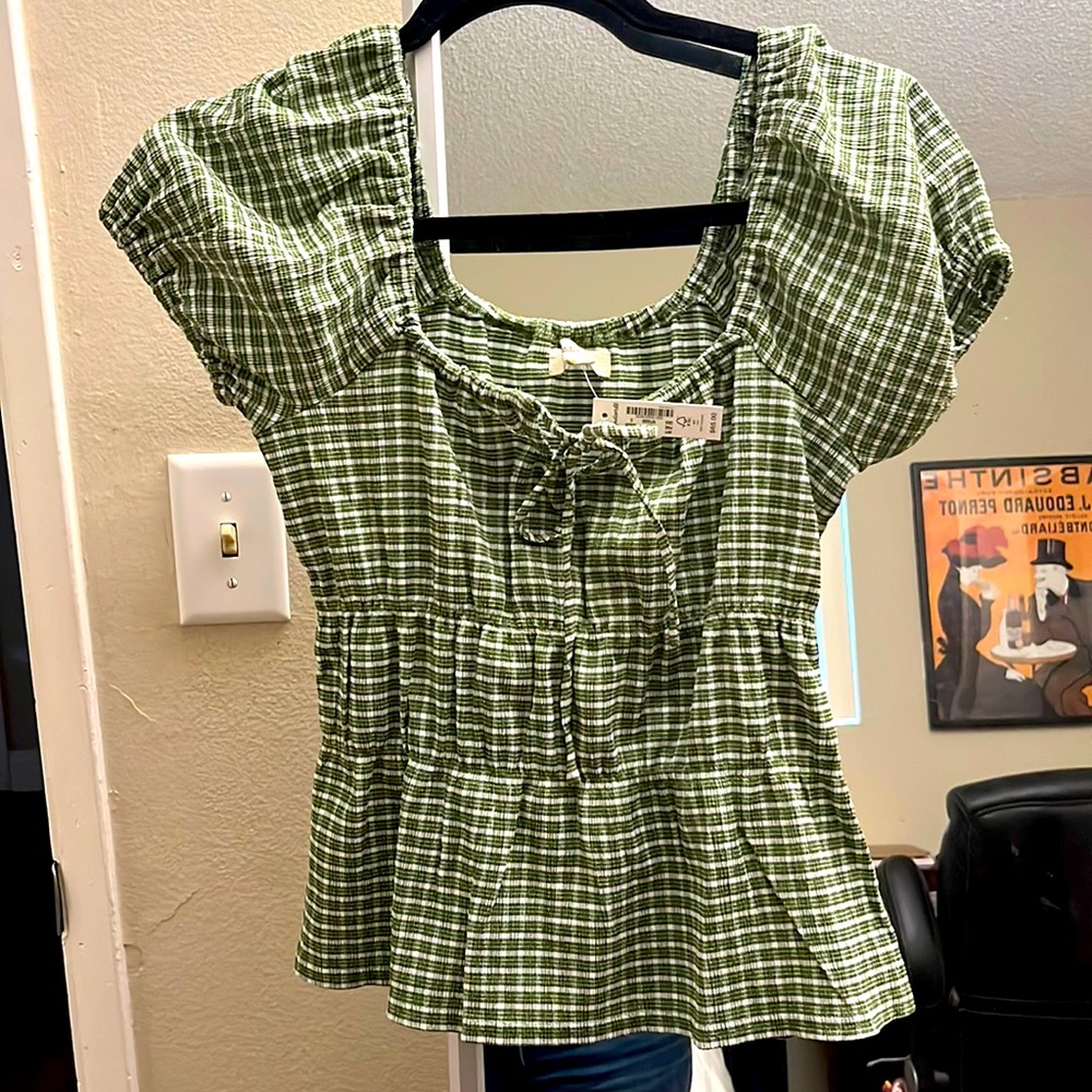 Green Madewell top